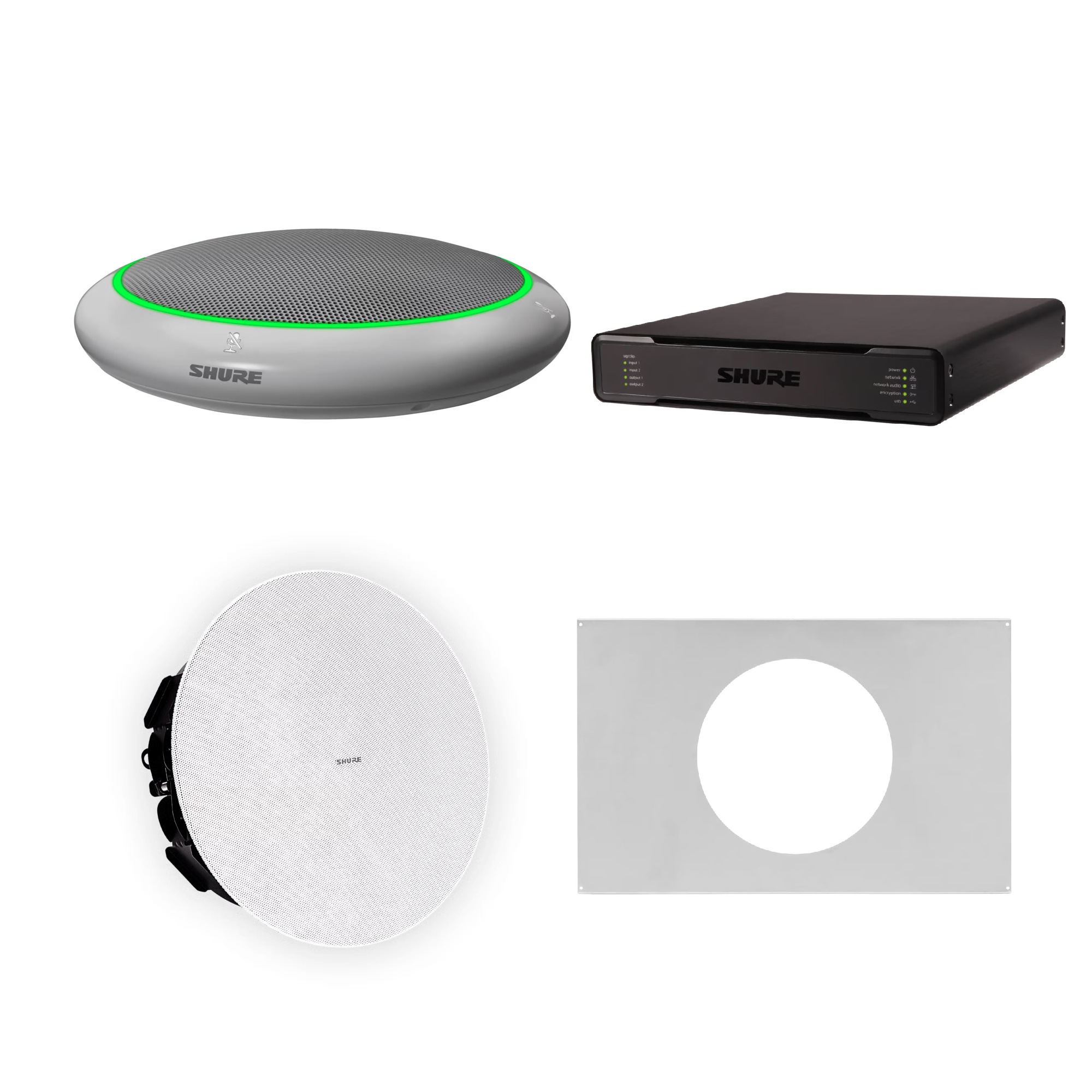 Shure MXA310W + P300-IMX + MXN5W-C - UnifiedCommunications.com
