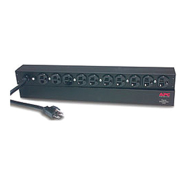 APC Rack PDU, Basic, 1U, 20A, 120V, (10)5-20, 5-20P.