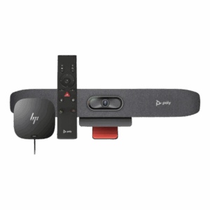 Poly Studio R30 Video Bar, HP USB-C Dock G5 for business + Poly Studio R30 Studio Bluetooth Remote Control