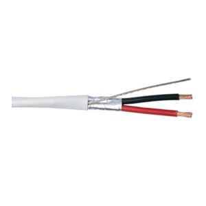 Liberty 250' White Commercial Grade General Purpose 16 AWG 2-Conductor Plenum Cable Reel