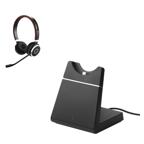 Jabra Evolve 65 Stereo UC Headset w/Charging Stand
