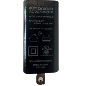 Embrava_2000mA USB-A adaptor (2 units) 1 Embrava:2000mA USB-A adaptor (2 units)