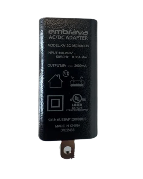 Embrava:2000mA USB-A adaptor (2 units)