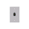 PanelCrafters PC-G1660-E-P-C | CAT5e feedthrough single gang wall plate.