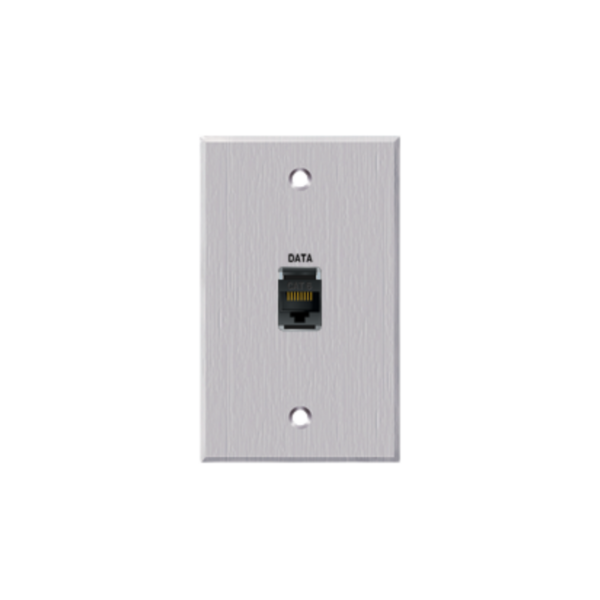 PanelCrafters PC-G1660-E-P-C | CAT5e feedthrough single gang wall plate.