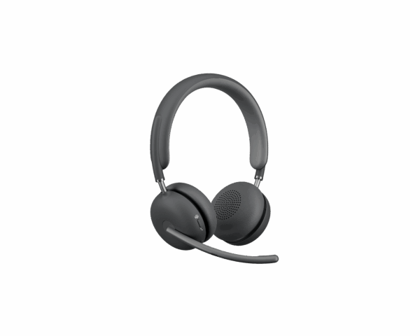 Zone Wireless 2 3QTR Left Graphite Teams Boom Down Logitech Zone Wireless 2 Headset - Graphite