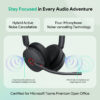 Yealink BH74 Wireless Active Noise Canceling Bluetooth Stereo On-Ear Computer Headset