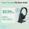 Yealink BH74 Wireless Active Noise Canceling Bluetooth Stereo On-Ear Computer Headset