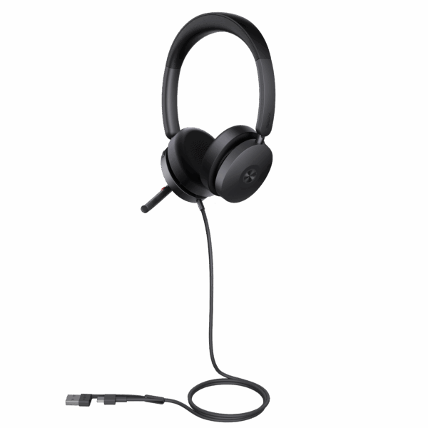 Yealink UH48 UC Black Dual Angled Right Transparent Yealink UH48 Dual Headset USB-C/A