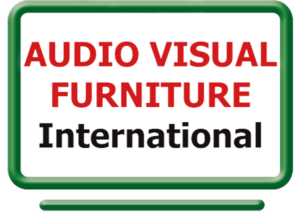 AVFI Single 12U Rack Credenza - Designer White