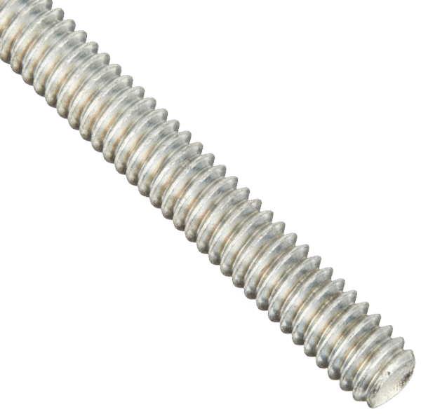 3/8 in. x 1 ft. Zinc Plated Steel (Coarse) Threaded Rod