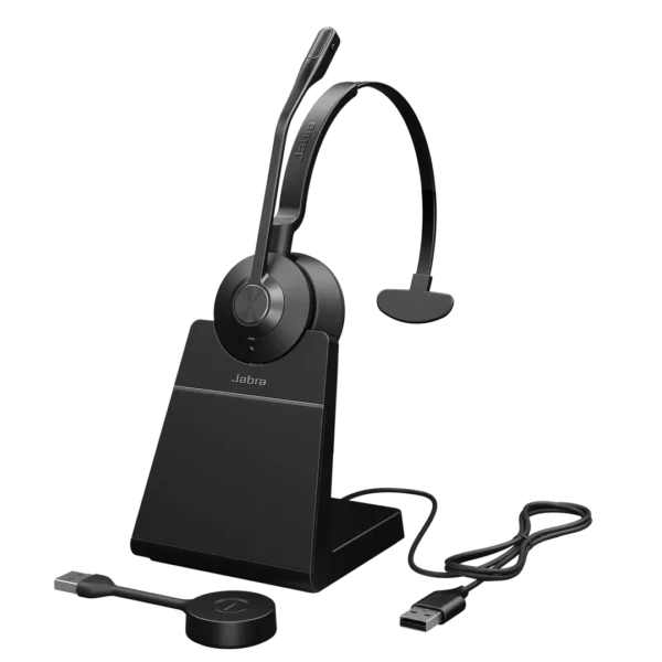 Jabra Engage 55 SE, DECT Wireless, Mono, UC, with Link 400-A, with Charging Stand
