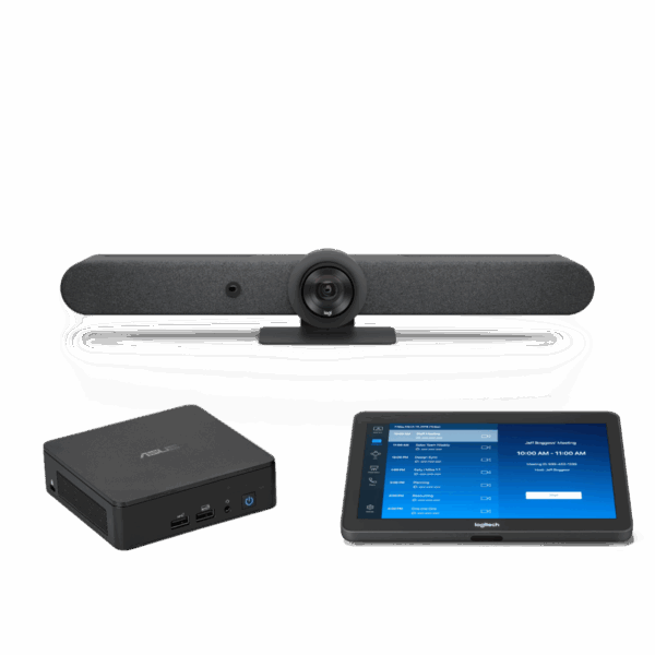 Logitech Rally Bar Graphite with Tap Zoom Base and Asus NUC Bundle