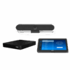 Logitech Rally Bar Huddle with Tap Zoom Base and Lenovo ThinkSmart Core Bundle