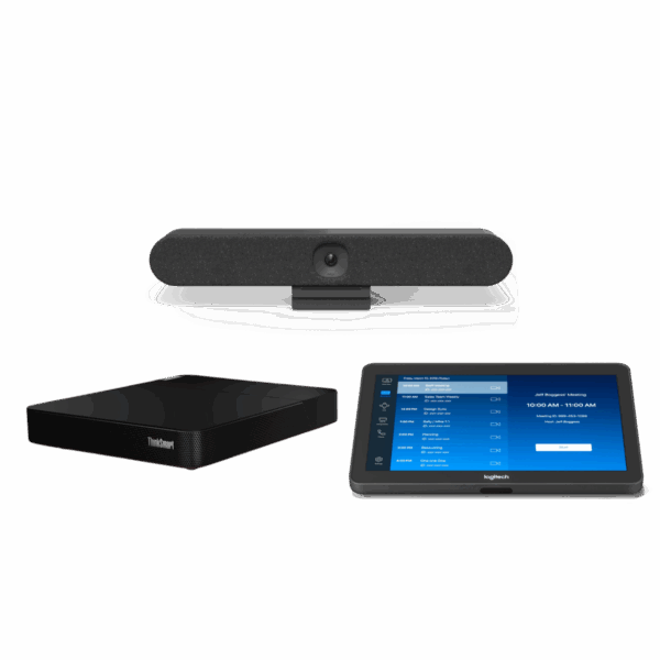 Logitech Rally Bar Huddle with Tap Zoom Base and Lenovo ThinkSmart Core Bundle