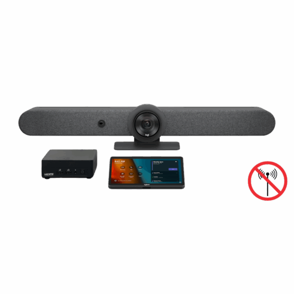 Logitech Rally Bar No-Radio + Tap + 2 Mic Pods + ASUS NUC for Microsoft Teams Room Kit - TAA