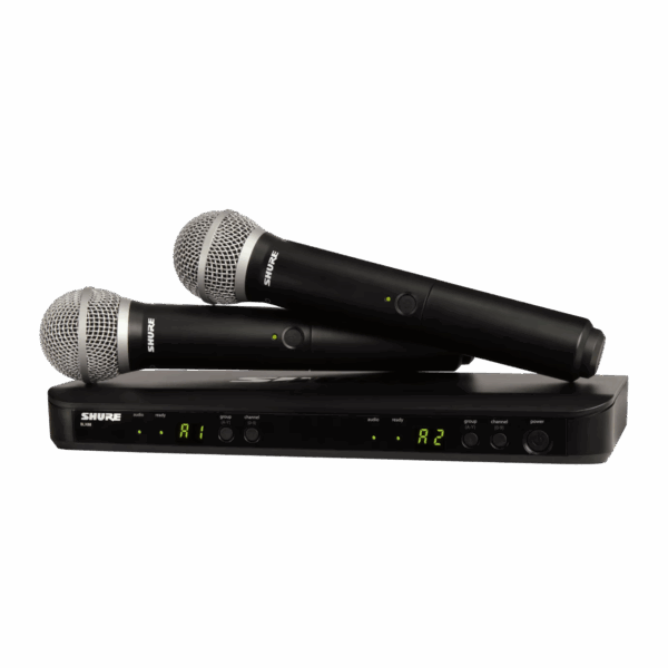 Shure Dual Vocal System with BLX88 & 2 BLX2/PG58 Mics