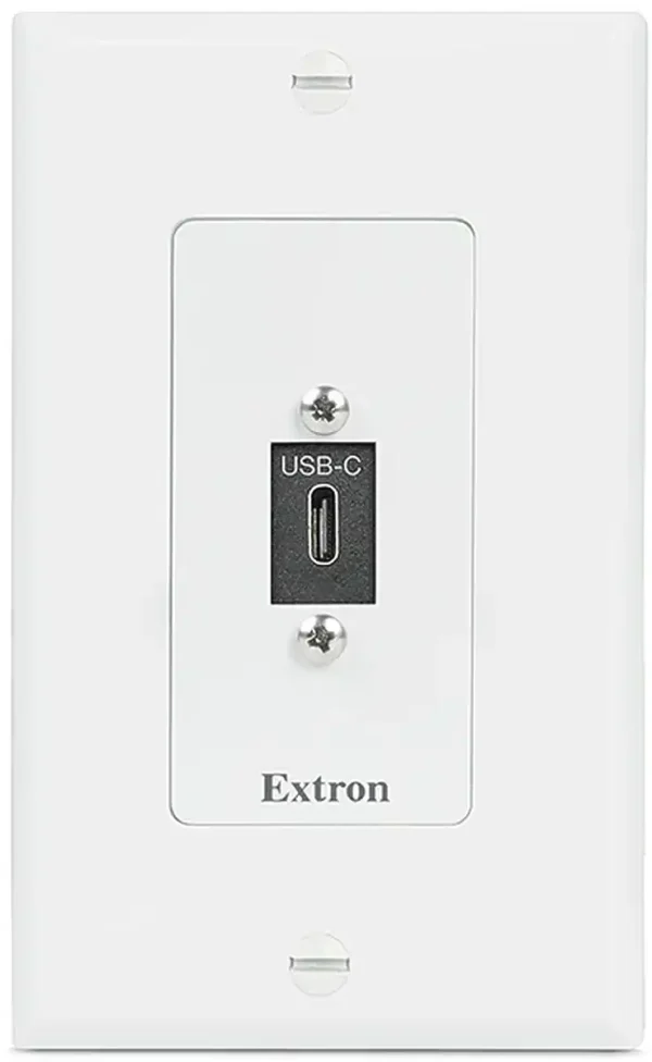 Extron_WPD_101_U_Wallplate_-_USB_Type-C_White-1.webp Extron WPD 101 U Audio, Video, and Data Pass-Through Wallplate - USB Type-C; White