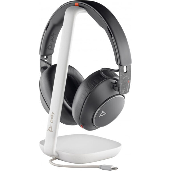 HP Poly Voyager Surround 85 UC USB-C Headset with USB-C/A Adapter and Charging Stand