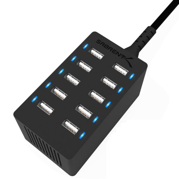 Sabrent 60 Watt 10-Port USB Fast Charger