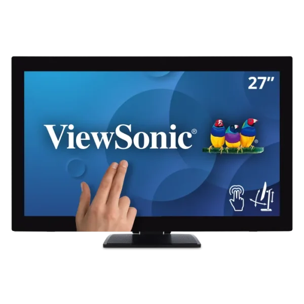 Viewsonic 27" 10-point Touch Display (PCT) with Advanced Ergonomic Stand, 1920x1080 - Black