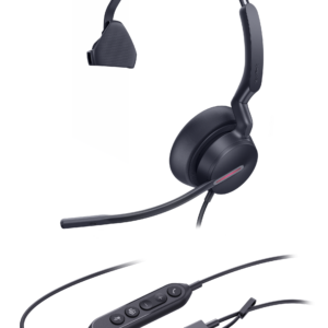 Yealink-UH46-1 Yealink UH46 USB Headset with USB - C/A Adapter