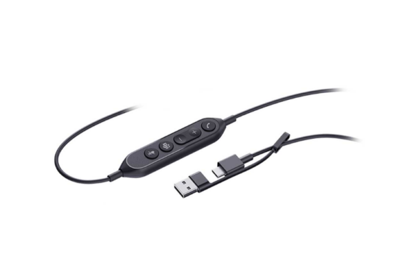Yealink-UH46-6 Yealink UH46 USB Headset with USB - C/A Adapter