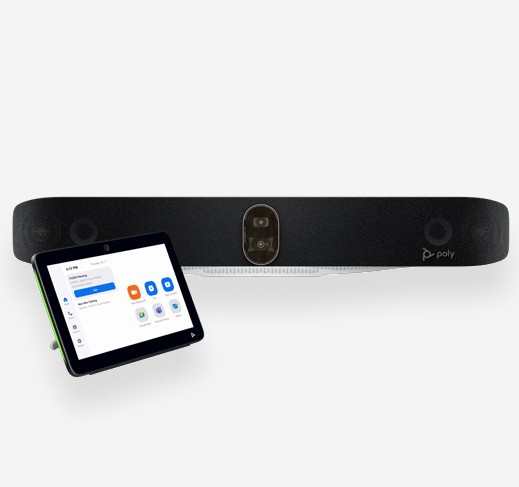 HP Poly Zoom Room X72 Bundle for Large Rooms includes TC10 Controller Black