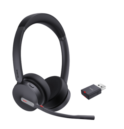 Yealink WH64 4 Yealink WH64 Hybrid Wireless Noise Canceling DECT & Bluetooth Computer & Phone Headset