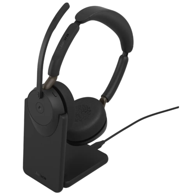 Jabra Evolve3 65 Wireless Headset with Charging Stand